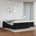 vidaXL Posteľný rám s boxspringom čierny 200x200 cm umelá koža