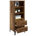 vidaXL Highboard Staré drevo 40 x 36 x 110 cm Kompozitné drevo