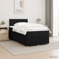 vidaXL Posteľ boxspring s matracom Čierna 120 x 200 cm Látka