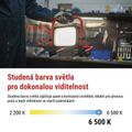 LED reflektor EMOS ZS2833 ACCO nabíjateľný prenosný, 50W, studená biela