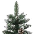 vidaXL Umelý vianočný stromček Zelená 150 cm PVC, plast a oceľ