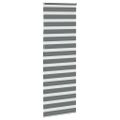 vidaXL Zebra roleta tmavošedá 75x230 cm šírka látky 70,9 cm polyester