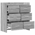 vidaXL Servírovacia skriňa Sivý Sonoma 75 x 33 x 80 cm