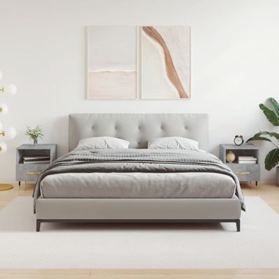 vidaXL Nočné stolíky 2 ks betónovo sivé 40x35x47,5 cm kompozitné drevo