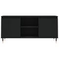 vidaXL TV stolík čierny 104x35x50 cm kompozitné drevo