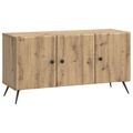 vidaXL TV skrinka 99 x 34,5 x 50 cm Dub artisan Kompozitné drevo
