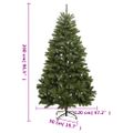 vidaXL Umelý výklopný vianočný stromček so stojanom zelený 240 cm