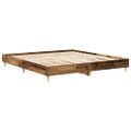 vidaXL Posteľný rám bez matraca staré drevo 200x200cm kompozitné drevo