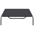 vidaXL Vyvýšená posteľ pre psa čierna 130x80x20 cm Oxford Fabric Steel