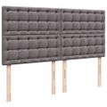 vidaXL Boxspring posteľ s matracom sivá 180x200 cm umelá koža