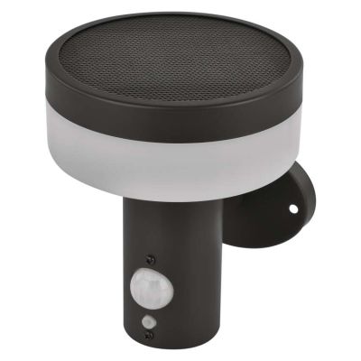 LED záhradné solárne nástenné svietidlo TERION, senzor súmraku, 12,5 x 14,7 x 14,6 cm