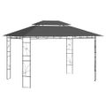 vidaXL Altánok 4x3x2,7 m antracitový 160 g/m²