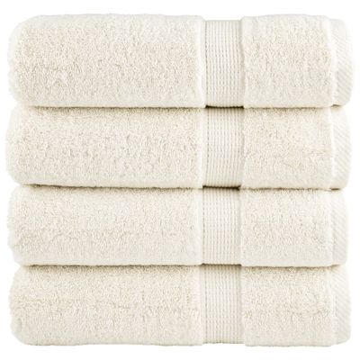 vidaXL Prémiové osušky SOLUND 4 ks fialové 100x150 cm 600 g/m2