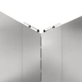 vidaXL Obrubník trávnika 4 ks 100 x 60 x 35 cm Oceľ Strieborná
