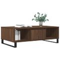 vidaXL Konferenčný stolík hnedý dub 104x60x35 cm kompozitné drevo