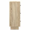 vidaXL Zásuvkový kabinet Dub sonoma 33 x 34,5 x 90 cm Kompozitné drevo