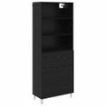 vidaXL Highboard 2 ks Čierny dub 69,5 x 34 x 180 cm