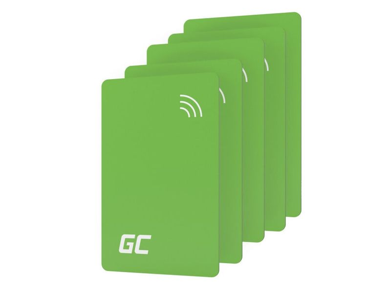 EVGCAKNFC5 Green Cell Sada NFC kariet HabuDen – prístupové karty pre nabíjacie stanice EV
