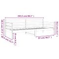 vidaXL Denná posteľ s matracom 80x200 cm masívna borovica