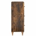 vidaXL Zásuvkový kabinet 33 x 34,5 x 90 cm Kompozitné drevo Dymový dub