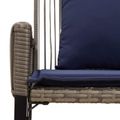vidaXL Vonkajšia lavička 2 -Seater 4 ks 110 x 59 x 82 cm polyratan