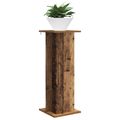 vidaXL Stojan na rastliny Staré drevo 30,5 x 30 x 80,5 cm