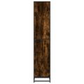 vidaXL skrinka na knihy Dub dymový 40x35x170,5 cm Konštrukčné drevo