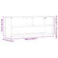 vidaXL TV skrinka hnedý dub 100x31x39,5 cm kompozitné drevo a kov