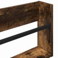 vidaXL Regál na časopisy Dymová dub 80 x 12 x 30 cm Kompozitné drevo
