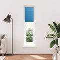 vidaXL Plisovaná roleta modrá 45x200 cm šírka látky 44,4 cm polyester