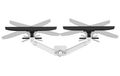 Neomounts DS65S-950WH2  Neomounts NEXT One SL Desk Mount, double display, sliding VESA (topfix clamp/grommet), white Držák, VESA, stolní, pro 2 ploché/zakrivené monitory, úhloprícka 24–34", náklon 140°, otácení 180°, rotace 180°, nosnost 22kg, bí