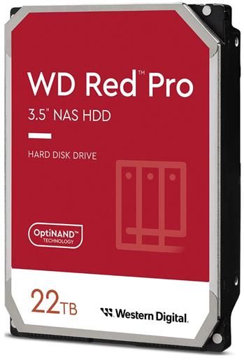 WD Red Pro/22TB/HDD/3.5"/SATA/7200 RPM/5R Pevný disk, interný, 22TB, SATA III, 3,5'', 7200 rpm, 512MB