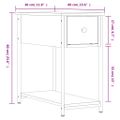 vidaXL Nočné stolíky 2 ks čierne 30x60x60 cm kompozitné drevo
