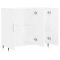 vidaXL Komoda biela 90x34x80 cm kompozitné drevo