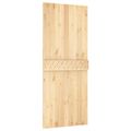 vidaXL Posuvné dvere Prírodná a čierna 85 x 210 cm