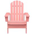 vidaXL Záhradná stolička Adirondack jedľový masív ružová