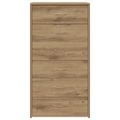 VidaXL Príborník so 6 zásuvkami Dub Artisan 50x34x96 cm Umelecké drevo