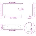 vidaXL Nohy konferenčného stolíka v tvare V, 2 ks, čierne, 60 x (30-31,3) cm, oceľové