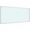vidaXL Kuchynský obklad 2 ks Biela 100 x 50 cm tvrdené sklo