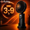 Mini ručný ventilátor Ruhhy 27781,2400mAh USB-C, čierny