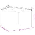 vidaXL Pergola so zaťahovacou strechou antracitová 295x292x230 cm