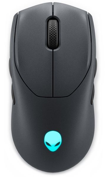 Dell Alienware AW720M/Herná/Optická/Drátová/bezdrátová/Čierna Myš, herná, bezdrátová, optická, 26000dpi, 8 tlačidiel, RGB podsvietenie, Bluetooth, USB, USB typ C, čierna