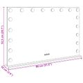 vidaXL LED zrkadlo na umývadlo Biela 80 x 10 x 52,5 cm Sklo a oceľ