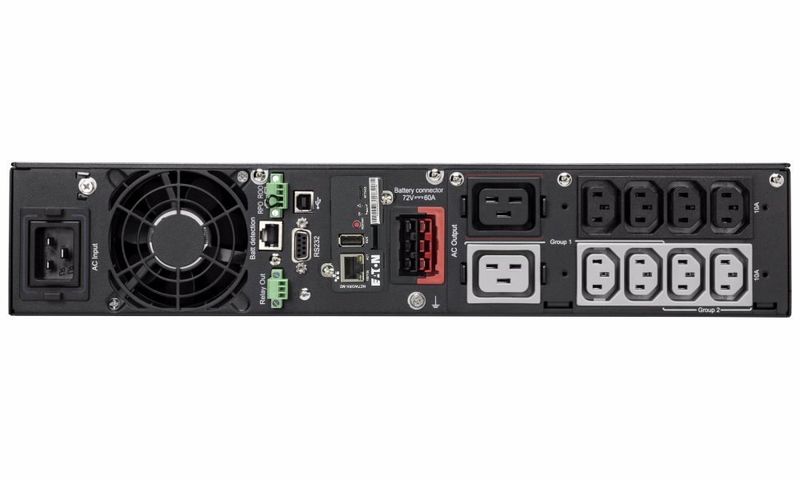 EATON UPS 5PX 2200i RT2U Netpack G2, 2200VA, 1/1 fáze, NMC karta Záložní zdroj, 1/1 fáze, 2200VA, 2200W, rack/tower, 2U, 8x IEC C13, 2x IEC C19, 1x IEC C20, NMC karta