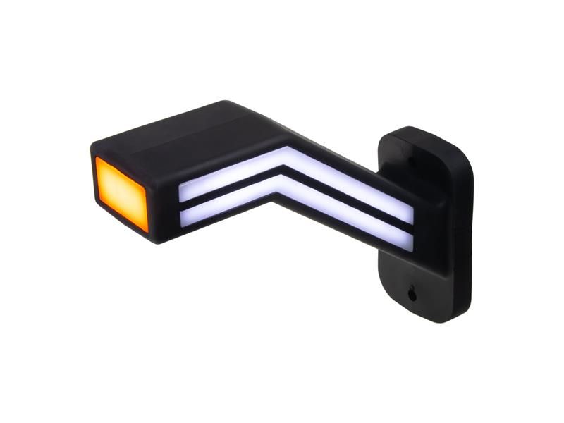 Pozičné LED svetlo (tykadlo) pre nákladné vozne CARCLEVER pravej červeno-bielo-oranžovej TRL191R