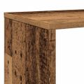 vidaXL Knižnica staré drevo 132x29x141,5 cm kompozitné drevo