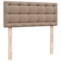 vidaXL Boxspring posteľ s matracom kapučínová 100x200 cm umelá koža