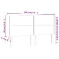vidaXL Čelo postele s LED zelené 160x5x118/128 cm látka