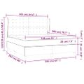 vidaXL Posteľný rám boxspring s matracom sivohned 160x200 cm látka