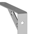 vidaXL Držiaky políc 4 ks 15x2,5x11,5 cm strieborná nerezová oceľ